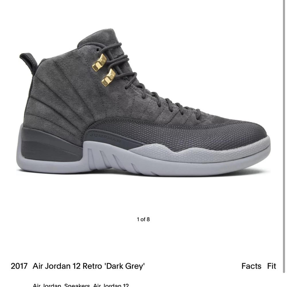 2017 Air Jordan 12 Retro 'Dark Grey'